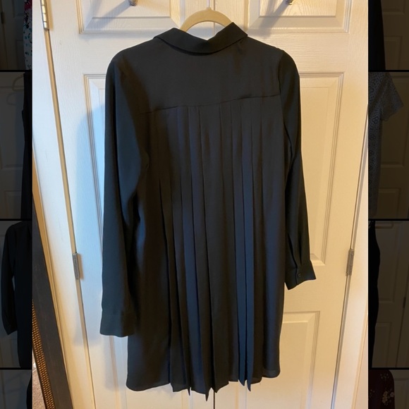 Shirt dress with amazing pleated back detail! - Picture 2 of 4